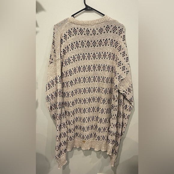 Vintage 90’s Men’s Liberty by Old Glory Sweater Blue Red Green Tan Size XLT - Picture 5 of 6